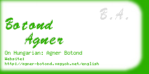 botond agner business card